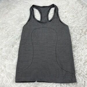 Lululemon Swiftly Tech Tank Stripe Black White